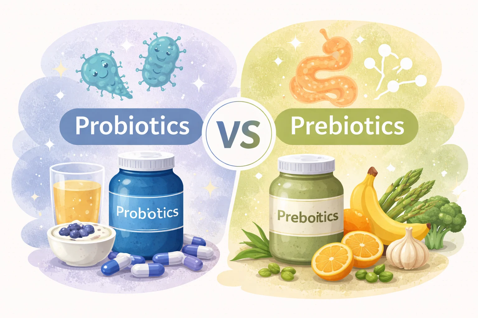 probiotics vs prebiotics